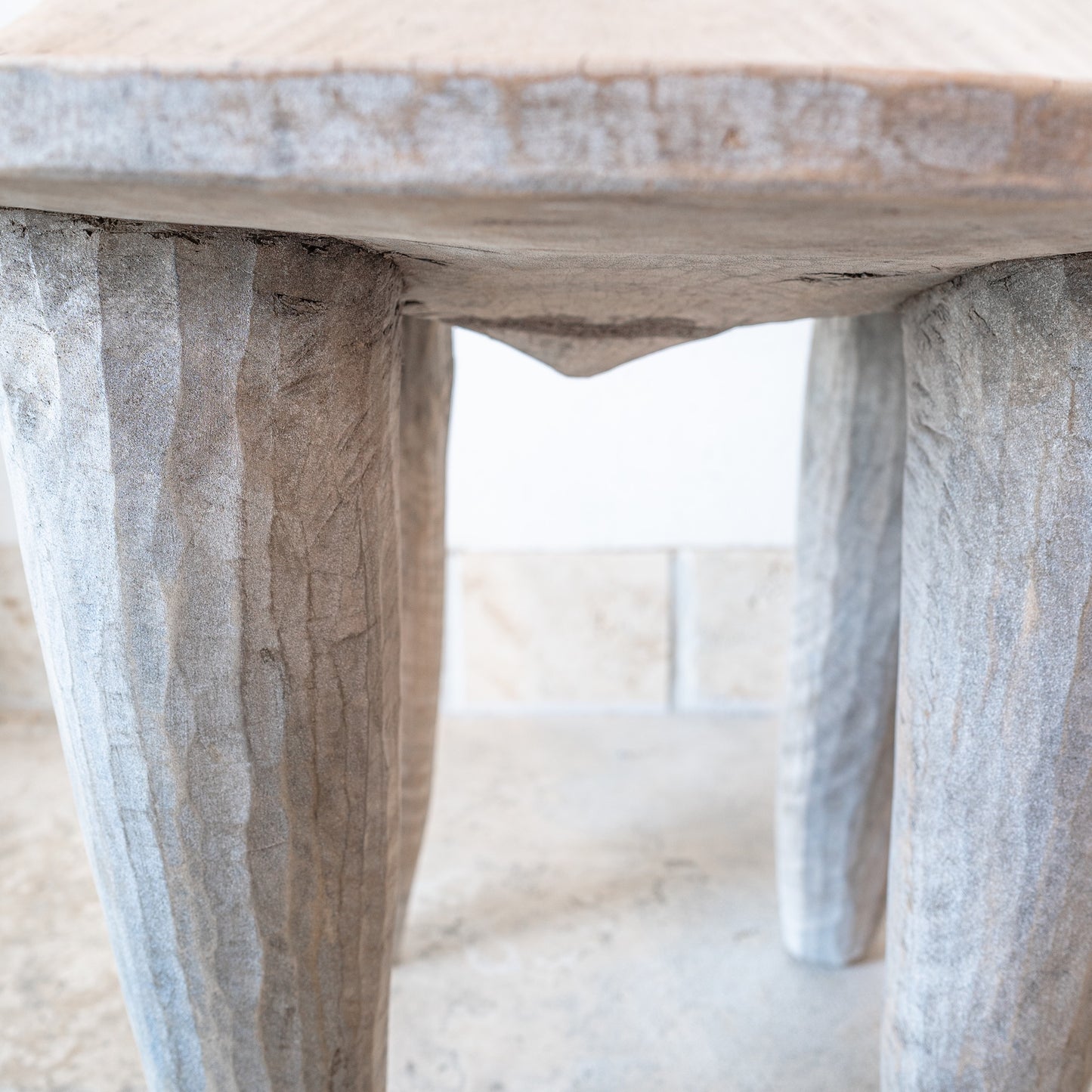 Vintage Carved African Milking Stool