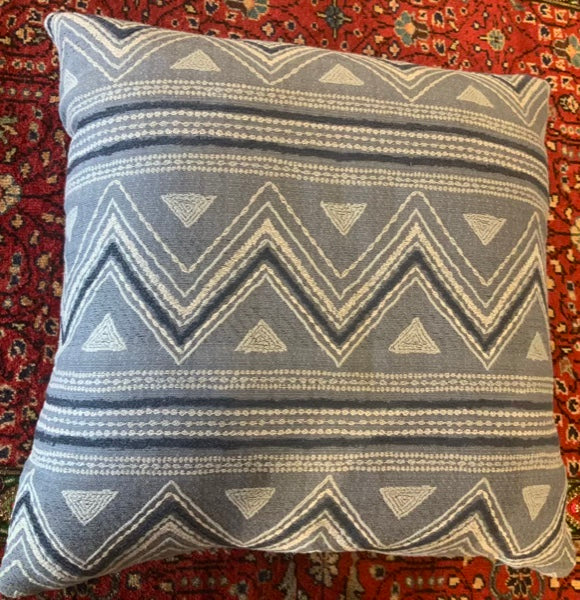 Blue & White Pacific Island  Accent Pillows (Down-Filled)