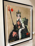 Queen of Diamonds by Bambi (Anonymous London-based Street Artist)