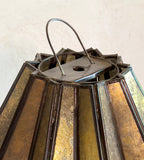 Mexican Gilded Glass Lantern