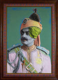 Maharajah Triptych Adorned with Swarovski Crystals