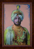 Maharajah Triptych Adorned with Swarovski Crystals