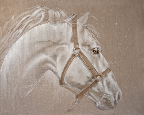 Grey on Linen